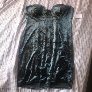 Charlotte Russe Velvet Strapless Dress XL